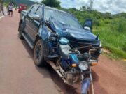 Idoso morre em acidente envolvendo motocicleta e caminhonete na BR-163