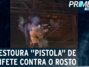 DJ estoura pistola de confete no próprio rosto durante apresentação e viraliza