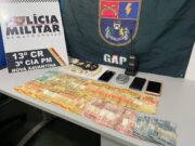 ‘Correria do CV’, traficante é preso com comparsa em rua de MT com pasta base