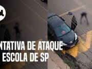 Vídeo mostra adolescente detido em SP arremessando bomba em escola; veja