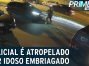 Policial militar é atropelado por idoso alcoolizado em Goiânia; veja