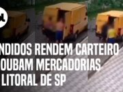 Criminosos roubam mercadorias e obrigam carteiro a tirar o uniforme durante assalto