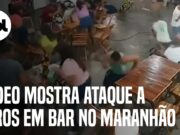 Vídeos mostram ataque a tiros em bar em Axixá, no Maranhão; imagens são fortes