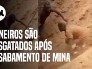 Vídeo mostra resgate de mineiros presos em desabamento de mina no Congo; veja