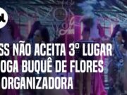Miss não aceita 3° lugar em concurso e joga buquê de flores em organizadora no AM; veja