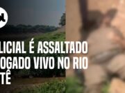 Policial é assaltado, jogado vivo no rio Tietê e é resgatado em São Paulo; veja