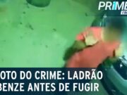 Flagra: ladrão se benze ao ver câmera de segurança no Pará; veja