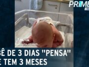 Estados Unidos: Recém-nascido sai da maternidade falando e engatinhando