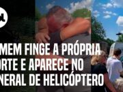 Homem finge morte e chega ao próprio funeral de helicóptero na Bélgica; veja