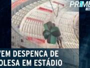Adolescente cai de tirolesa instalada no estádio do Mineirão; veja momento da queda