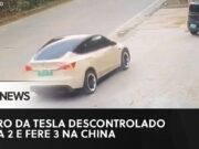 Carro da Tesla sem controle mata 2 e fere três na China; veja