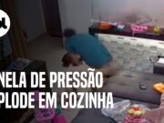 Panela de pressão explode e quase atinge família em Goiânia