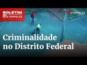 Vídeo mostra diarista lutando contra assaltante para pegar celular roubado