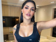 Flayslane exibe corpão saradíssimo em praia no Caribe: ‘Visão do paraíso’