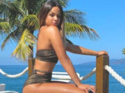 Gabily é clicada desfilando na praia e curvas chamam atenção: ‘Garota de Ipanema’