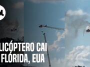 Helicóptero dos bombeiros cai e deixa um morto e 4 feridos na Flórida; veja