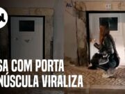 Casa no Airbnb viraliza por porta minúscula em Lisboa, Portugal; veja