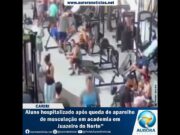Aparelho de musculação cai sobre aluno em academia no interior do Ceará; veja