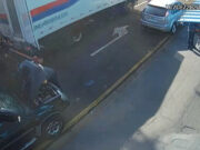 Homem é atingido na cabeça por porta traseira de caminhão em movimento em Londrina