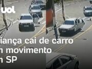 Criança cai de carro em movimento em via movimentada de Vinhedo (SP); veja
