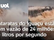 Cataratas do Iguaçu registram maior vazão em 9 anos; volume está 16 vezes maior