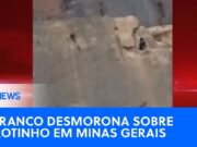 Barranco desmorona em cima de garotinho de 11 anos em Minas Gerais; veja