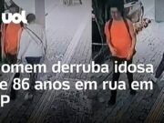 Homem derruba idosa de 86 anos e é preso por lesão corporal grave; veja