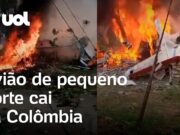 Tragédia na Colômbia: Aeronave da Força Aérea cai em Cali; veja