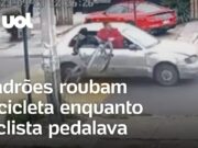 Ladrões roubam bicicleta enquanto ciclista pedalava no Chile; veja