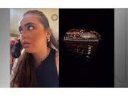 Influenciadora ouve gritos de socorro em cruzeiro e ajuda a salvar vítimas de naufrágio