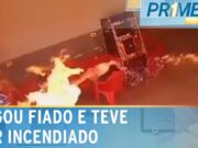 Dono recusa vender cachaça fiado e homens colocam fogo em bar no Paraná; veja