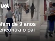 Menino de 9 anos refém do Hamas é libertado e reencontra o pai; veja