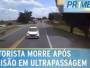 Motorista tenta fazer ultrapassagem e morre ao colidir com carreta no ES; veja