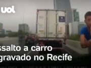 Assalto no Recife é registrado por câmera dentro do veículo; veja