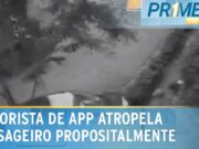 Motorista de app é preso após invadir calçada para atropelar passageiros em SP