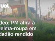 Policial é flagrado atirando à queima-roupa em cidadão rendido no Maranhão; veja