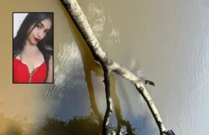 Jovem é achada morta em rio com fio de telefone amarrado no pescoço