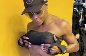 Adriana Bombom celebra chegar aos 50 anos com 10% de gordura corporal: ‘Queria’