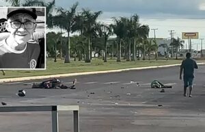 Motociclista morre após ser atingido por Uno em rotatória