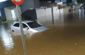 Chuva de 150 mm causa alagamentos e deixam famílias desabrigadas em Cáceres