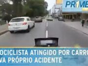 Motorista filma própria colisão contra carro no Rio de Janeiro; veja