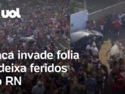 Vaca invade carnaval de rua, causa pânico e deixa feridos no Rio Grande do Norte