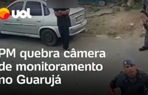 PMs quebram câmera de monitoramento em comunidade no Guarujá, litoral de SP