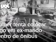 Mulher tenta colocar fogo em ex-marido dentro de ônibus em Campinas (SP)