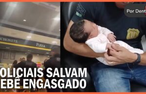 Policiais militares do Distrito Federal salvam bebê de apenas 24 dias engasgado