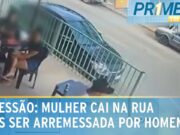 No Distrito Federal, mulher é agredida e arremessada por um homem após discussão