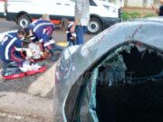 Motociclista perde nariz após colisão lateral com veículo de passeio em MT