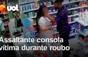 Assaltante enxuga lágrimas de vítima durante roubo a farmácia em Itapetininga (SP)