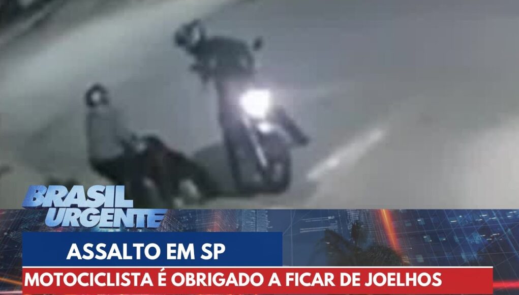 Vítima é humilhada por bandidos em assalto e fica de joelhos em SP; veja