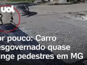 Pedestres quase são atropeladas por carro desgovernado em Divinópolis, Minas Gerais